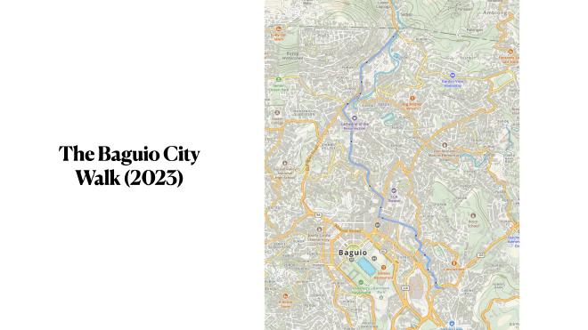 Baguio City Walk 2023 map