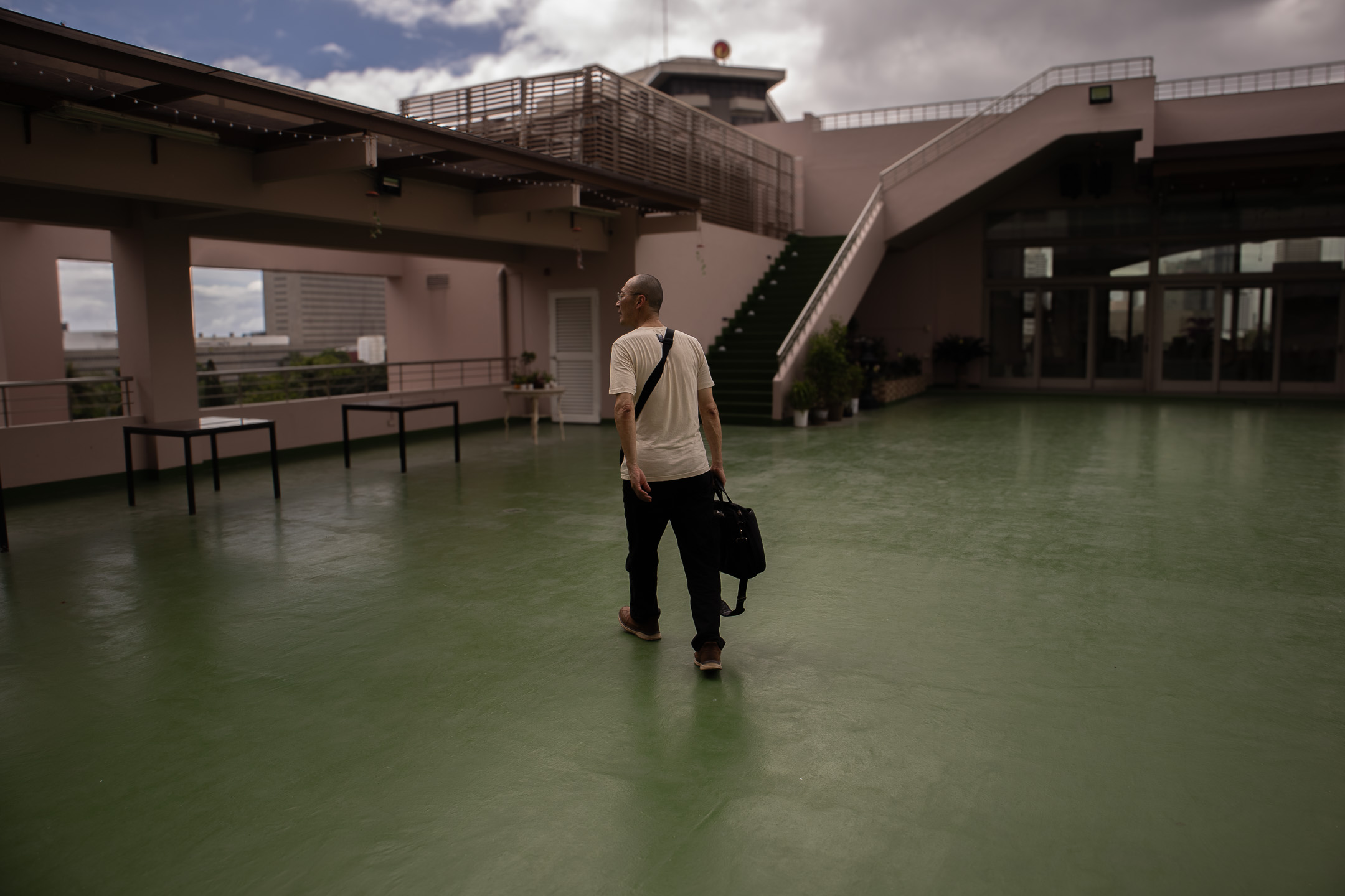 Miki Nakura walking at Mabuhay Temple