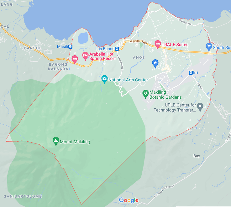 Los Baños Map