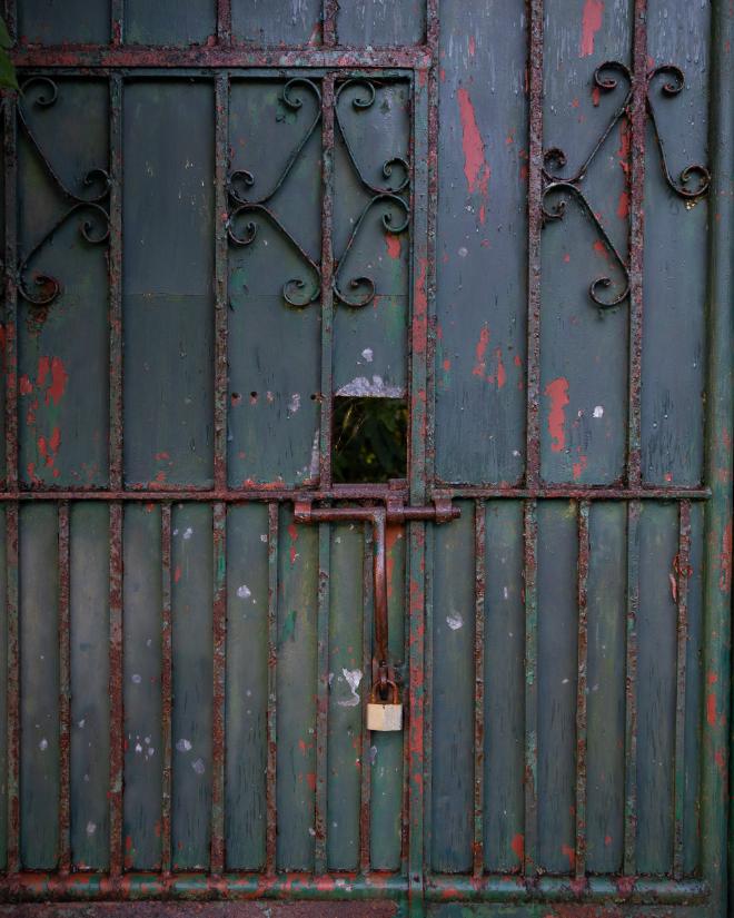 Locked gate