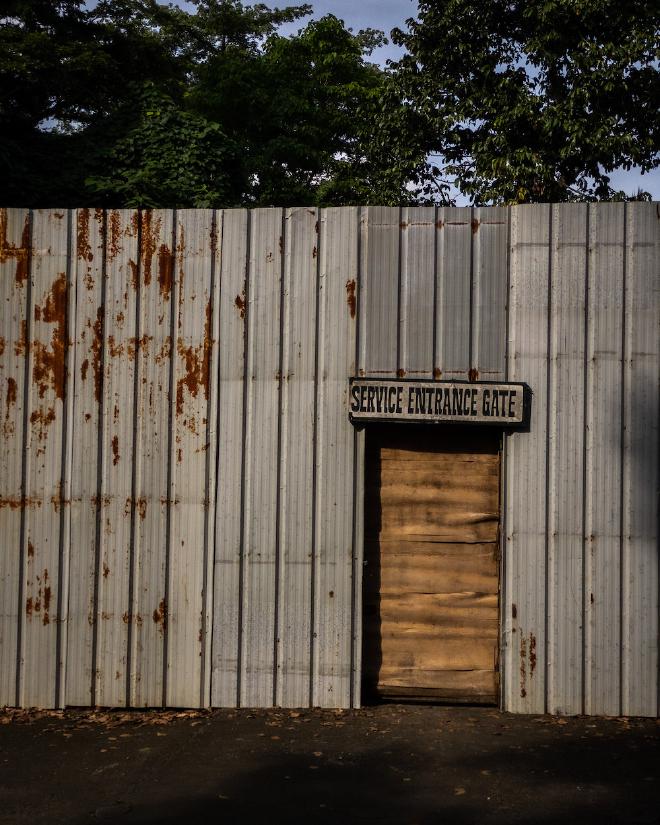 Service entrance gate