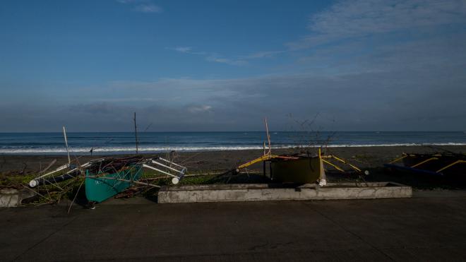 Two boats at the beach