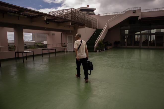Miki Nakura walking at Mabuhay Temple