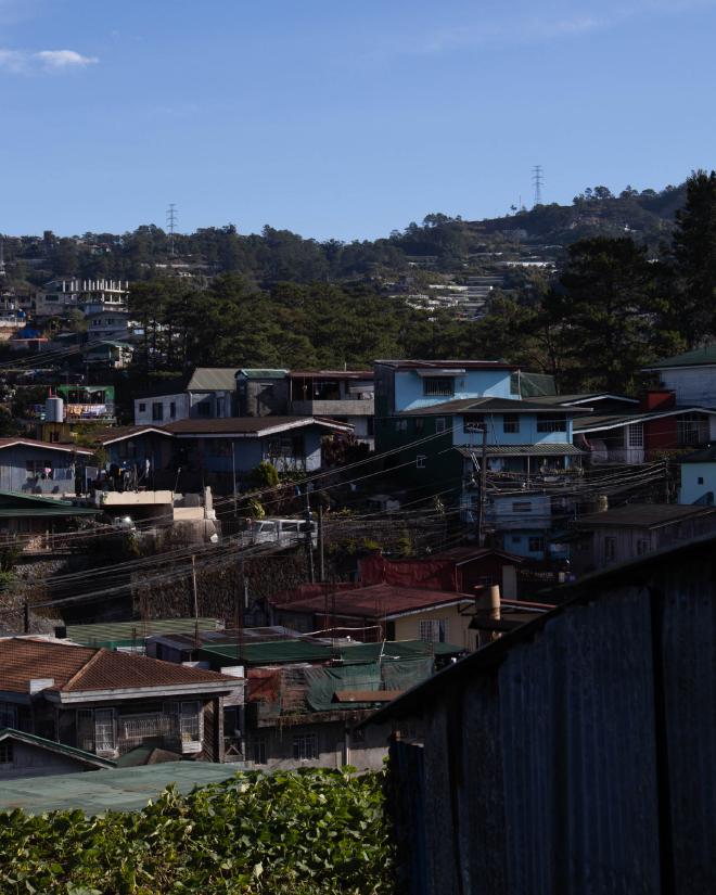 Houses on a hill