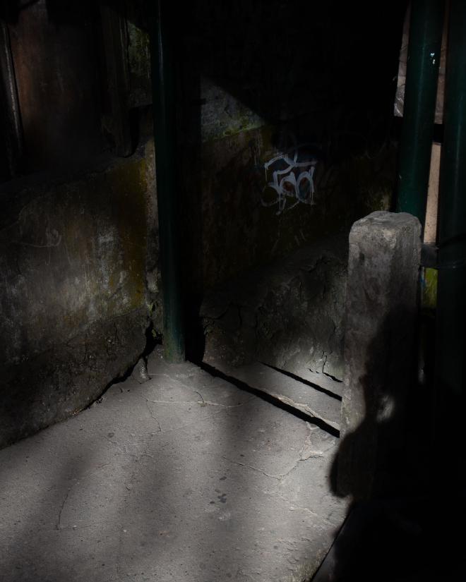 Shadow on stairs