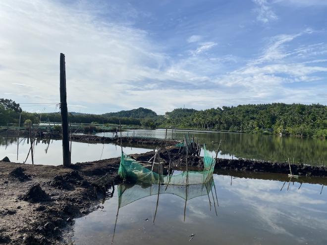 A fishpond at Lopez, Quezon